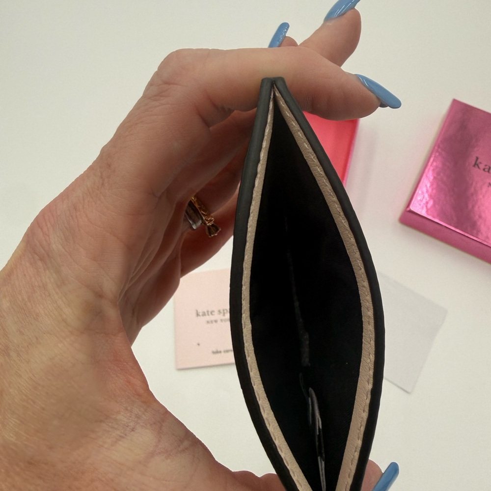 Kate Spade Blinx Owl Design Card Holder - Black and Pink BNIB - Picture 5 of 7
